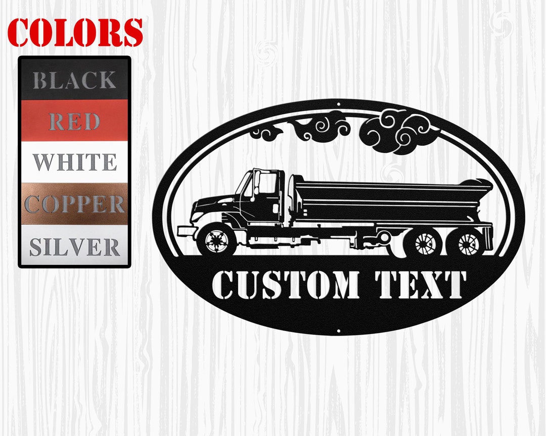 Fuel Custom Truck Metal Sign, Personalize Fuel Truck Company Business ...