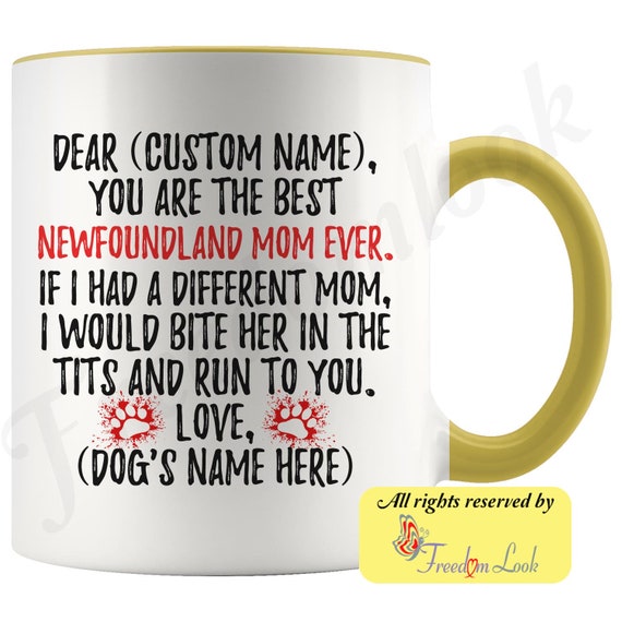 Personalized Newfoundland Dog Mom Travel Mug Dog Mommy Gifts Dog Owner Gift 