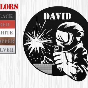 Personalized Welder Name Metal Sign – Custom Ironworker Name Metal Wall Art, Welder, Welding Business Name Sign, Metal Worker, Metal Repai