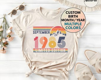 40th Birthday Retro Shirt, 1985 Birthday Sweatshirt Gift, 40 Years Bday Number Hoodie for Women / Men, Forties Bday Tee For Wife Or Husband