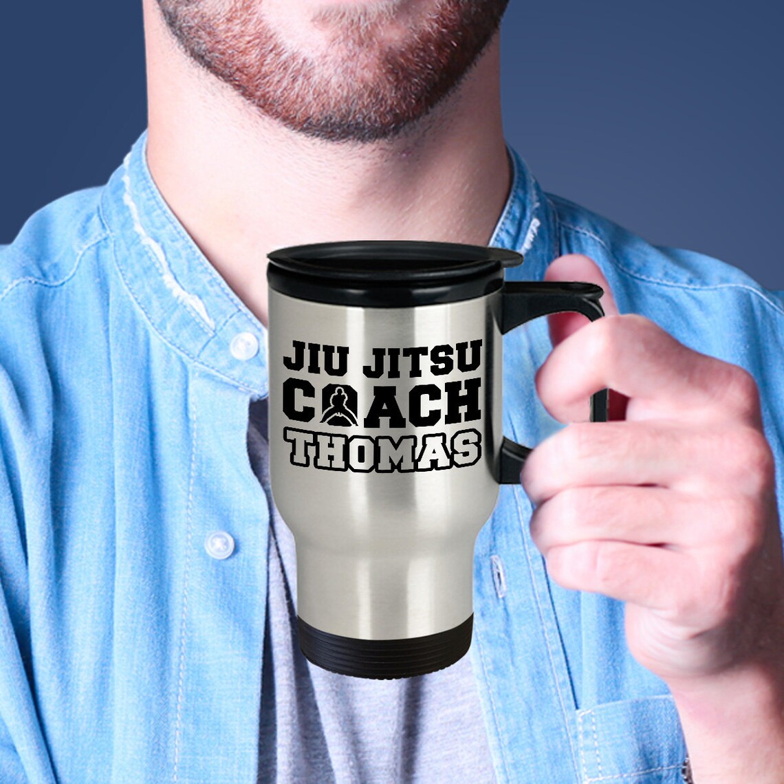 Personalized Jiu Jitsu Coach Birthday Gift Travel Mug for Men Etsy UK