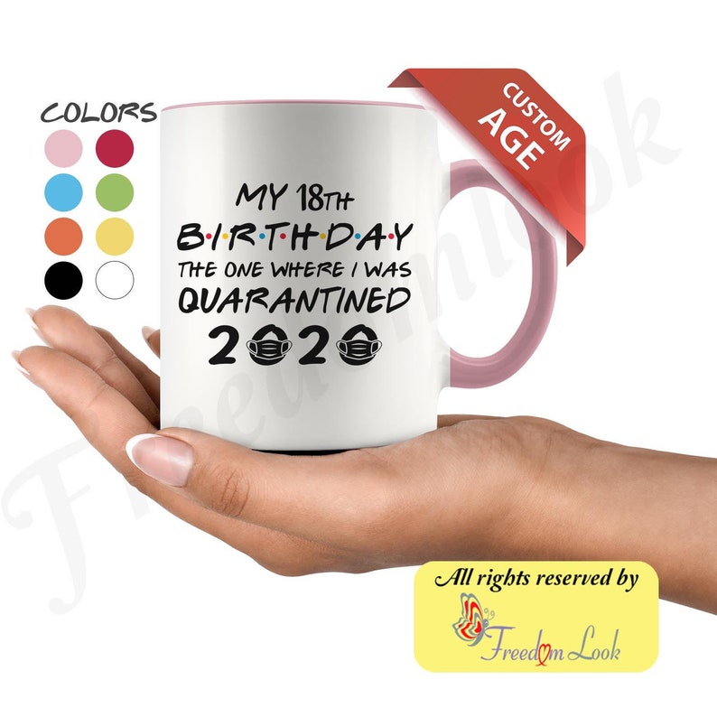 Custom Age Birthday 2020 16 21st 30th Quarantine Lockdown image 0
