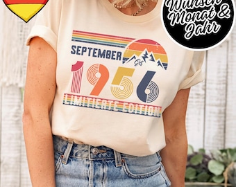 70 Geburtstag Retro Shirt – 1956 Vintage Sweatshirt Geschenk – 70 Jahre Hoodie für Damen / Herren – T-Shirt für Ehefrau oder Ehemann