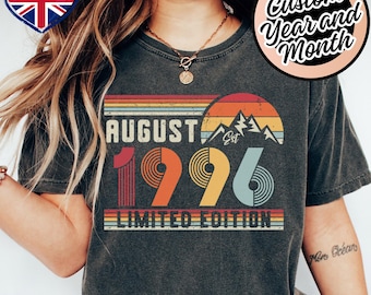 1996年の誕生日シャツ – 30歳の誕生日に贈るレトロなスウェットシャツギフト – 男女兼用ヴィンテージパーカー – 友人やパーティーへのユニセックスTシャツギフトアイデア