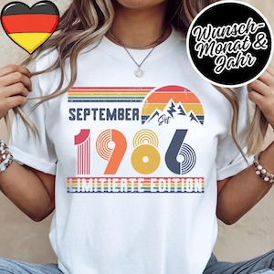 40 Geburtstag Retro Shirt – 1986 Vintage Sweatshirt Geschenk – 40 Jahre Hoodie für Damen / Herren – T-Shirt für Ehefrau oder Ehemann
