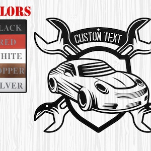 Custom Car Repair Mechanic Metal Sign, Mechanic Car Garage Sign, Car Repair Workshop Sign, Car Auto Repair Sign, Car Service Wall Sign