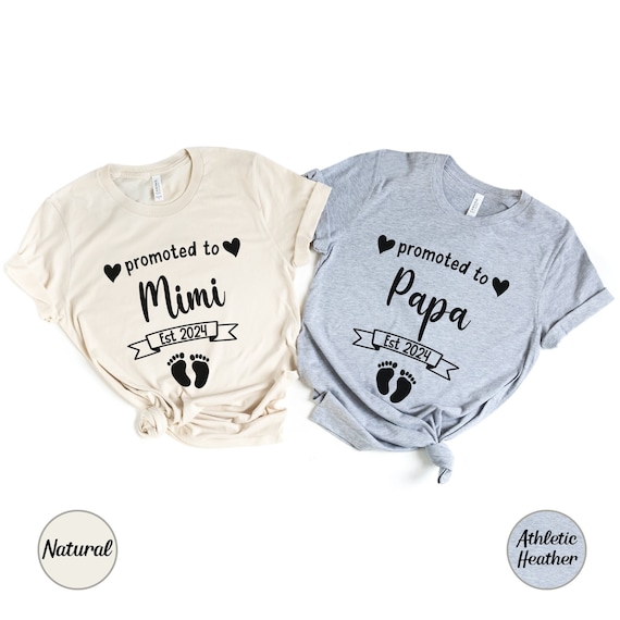 Promoted To Papa Shirt Grandpa Announcement T-Shirt Promoted To Papa Shirt Grandpa Announcement T-Shirt
