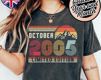 2005 Birthday Shirt – 21st Birthday Retro Sweatshirt Gift – Vintage Hoodie for Men / Women – Unisex T-Shirt for Young Adult Celebration