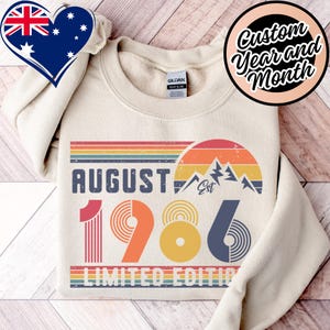 1986 Retro Birthday Jumper – 40th Anniversary Vintage Pullover – Unisex Sweatshirt Outfit for Men Women – Husband Wife Gift Present Party