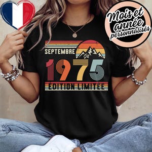 T-Shirt Rétro 50e Anniversaire – Sweat Vintage 1975 – Hoodie 50 Ans Pour Femme / Homme – T-Shirt Pour Épouse Ou Époux