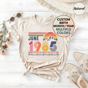 Chemise rétro 40e anniversaire, cadeau de sweat-shirt d'anniversaire 1985, sweat à capuche numéro 40 ans anniversaire pour femme/homme, t-shirt anniversaire 40 ans pour femme ou mari