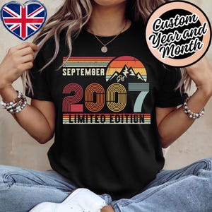 2007 Birthday Shirt – 18th Birthday Retro Sweatshirt Gift – Vintage Hoodie for Men / Women – Unisex T-Shirt for Teen Party Celebration Gift