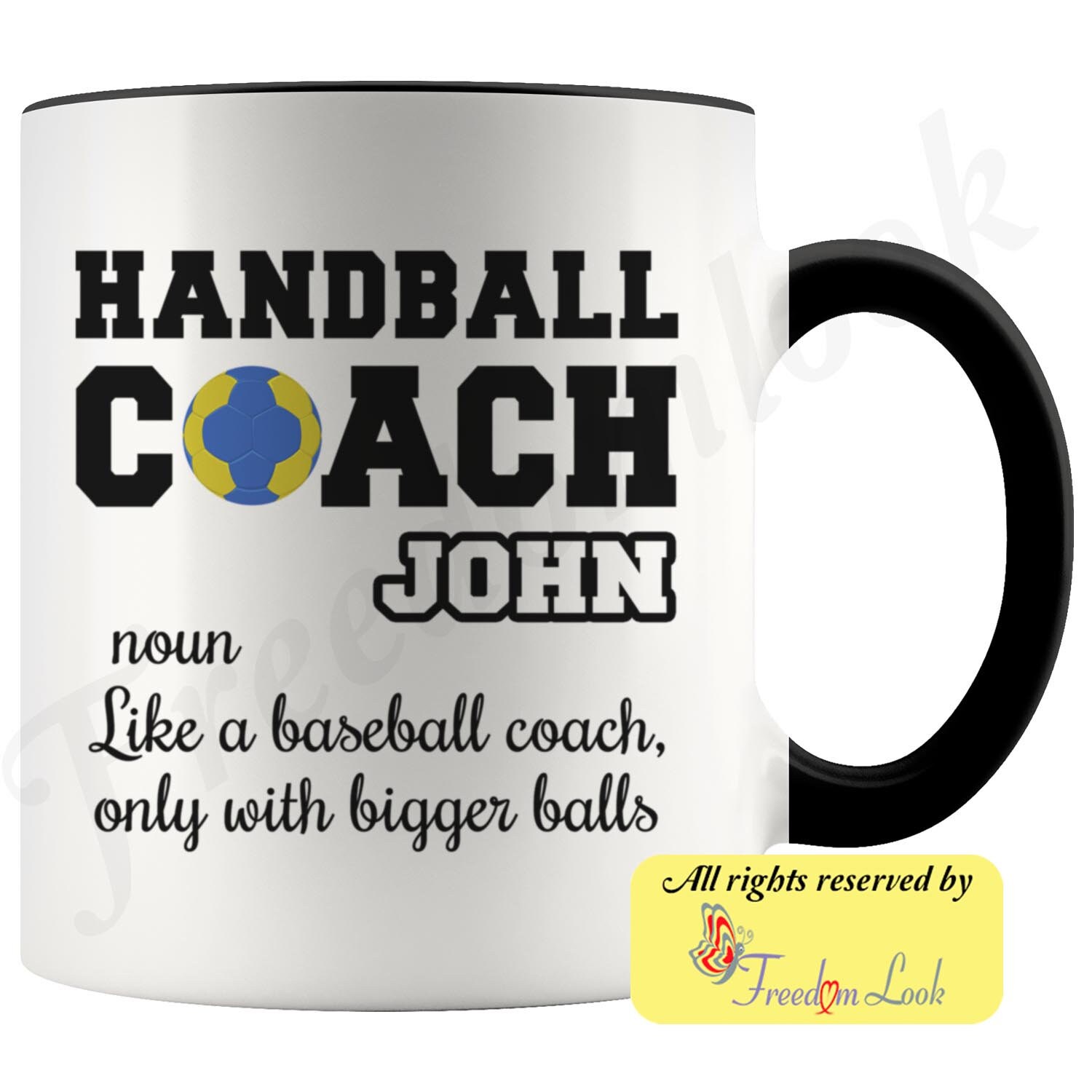 Pagma Druck Tasse De Handball - Cadeau Pour Femme - Avec Inscription En Allemand - Idée Cadeau - Joueur De Handball