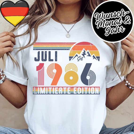 40 Geburtstag Retro Shirt – 1986 Vintage Sweatshirt Geschenk – 40 Jahre Hoodie für Damen / Herren – T-Shirt für Ehefrau oder Ehemann