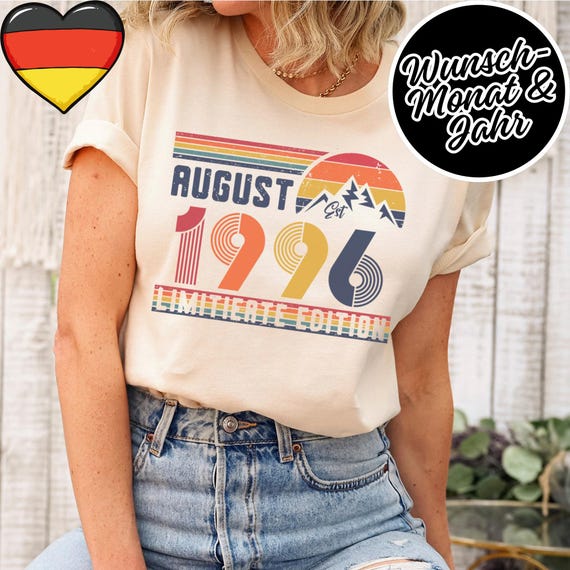 30 Geburtstag Retro Shirt – 1996 Vintage Sweatshirt Geschenk – 30 Jahre Hoodie für Damen / Herren – T-Shirt für Ehefrau oder Ehemann