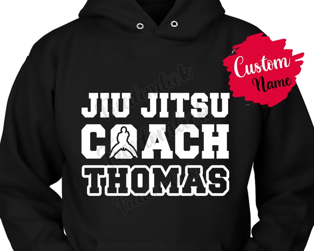 Personalized Jiu Jitsu Coach Birthday Gift Hoodie for Men and Women