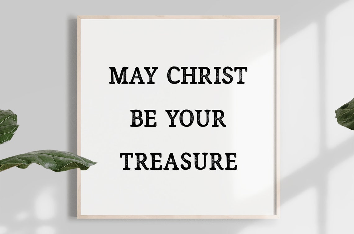 Christian Quotes Where Your Treasure Is Bible Verse Wall  Etsy