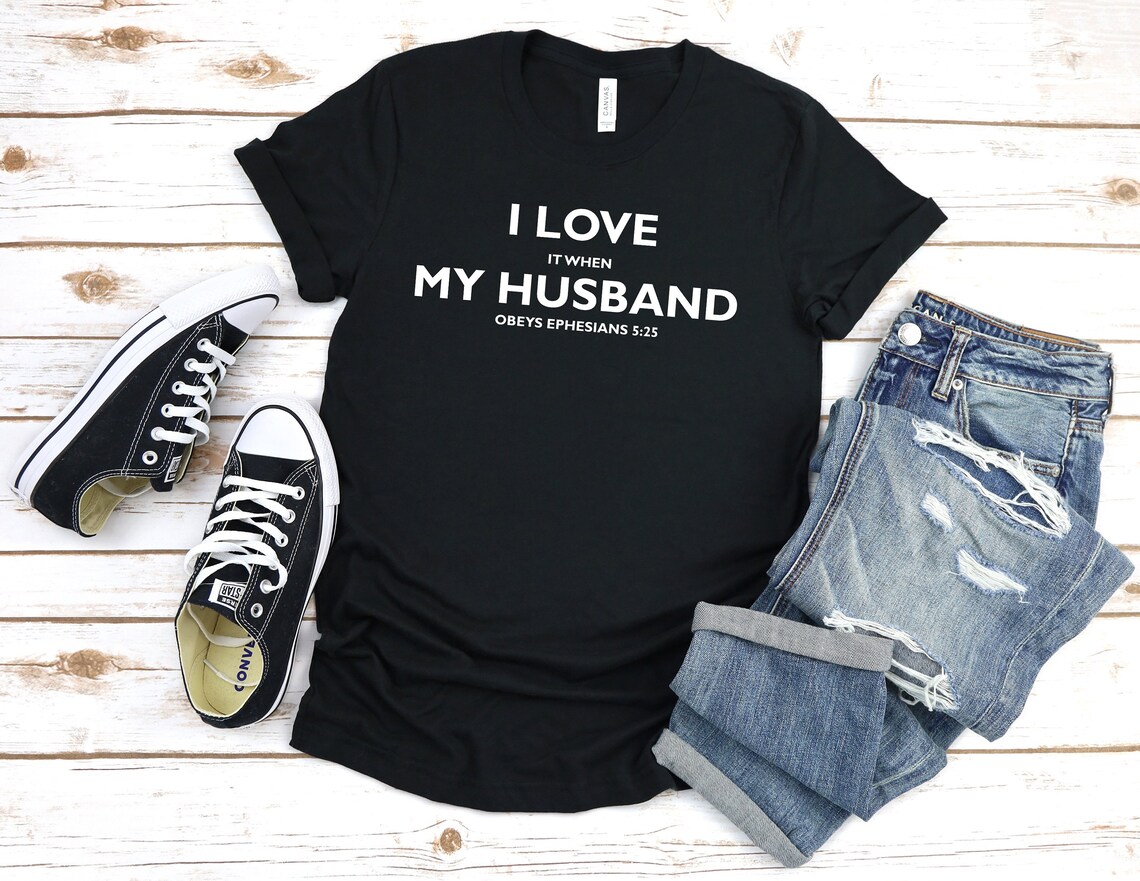 I Love My Husband Premium Christian T-shirt for Women / Faith - Etsy