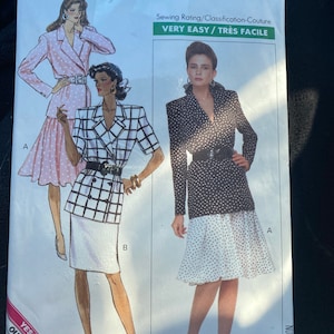 Butterick 6090 top and skirt pattern sizes 8-12
