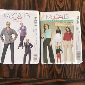 2 McCall’s pants and jacket patterns 6211 & 6082
