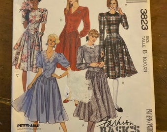 McCall’s 3832 dress pattern sizes 8-12
