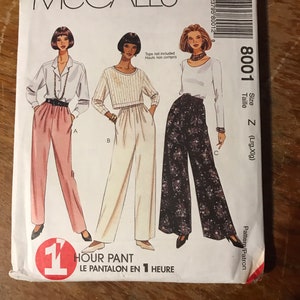 McCall’s 8001 pants pattern