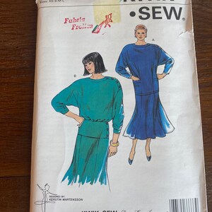 Kwik Sew 1681 top and skirt pattern sizes xsm-large