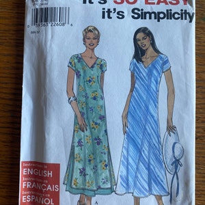 Simplicity 8565 dress pattern sizes 6-16