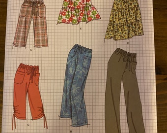 Simplicity Sewing Pattern 2414 Misses Skirt & Pants Cargo Sizes 8-16 K5 Simplicity Sewing Pattern 2414 Misses Skirt & Pants Cargo Sizes 8-16 K5