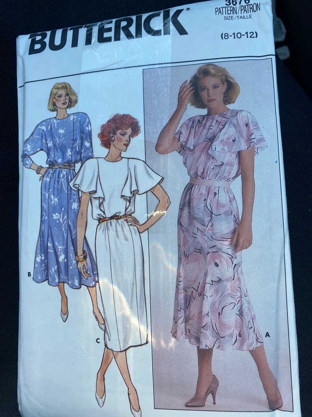 Butterick 3676 Dress Pattern Sizes 8-12 - Etsy