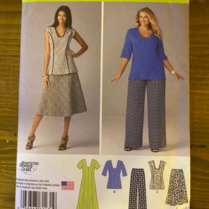 Simplicity 1431 dress, skirt, pants and shirt pattern