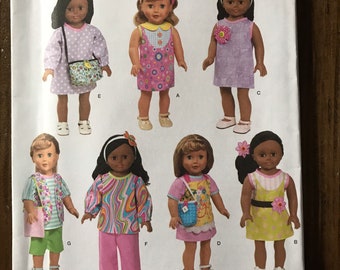 Simplicity 1713 18” doll clothes pattern