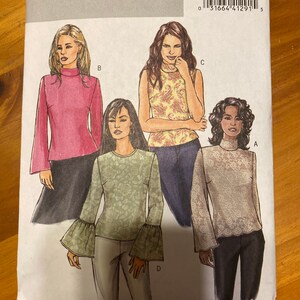 Butterick 4922 top pattern sizes 6-12