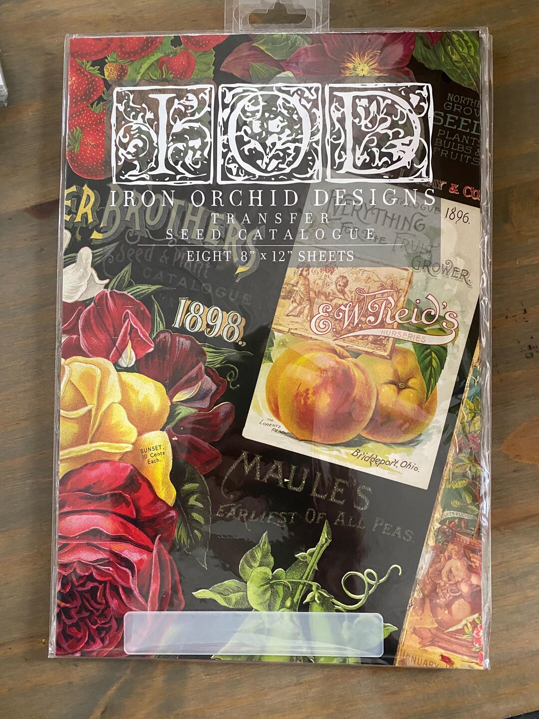 Iron Orchid Designs Seed Catalogue Rub on Transfers Etsy