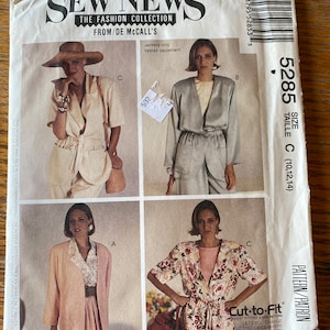McCall’s jacket pattern sizes 10-14
