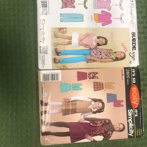 Simplicity 1704 & 2820 girls pattern