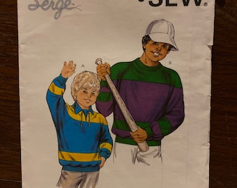 Kwik Sew 1656 boys’ sweatshirt pattern sizes 4-7