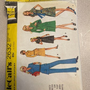 McCall’s 2632 dress , top and pants pattern size 14