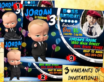 Boss Baby Birthday Invitation, Boss Baby Party Invite, Boss Baby Printable, The Boss Baby Movie Invitation, The Boss Baby Birthday Printable