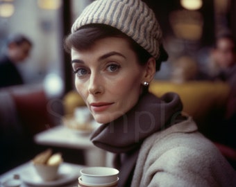 Italian Lady Drinking Tea