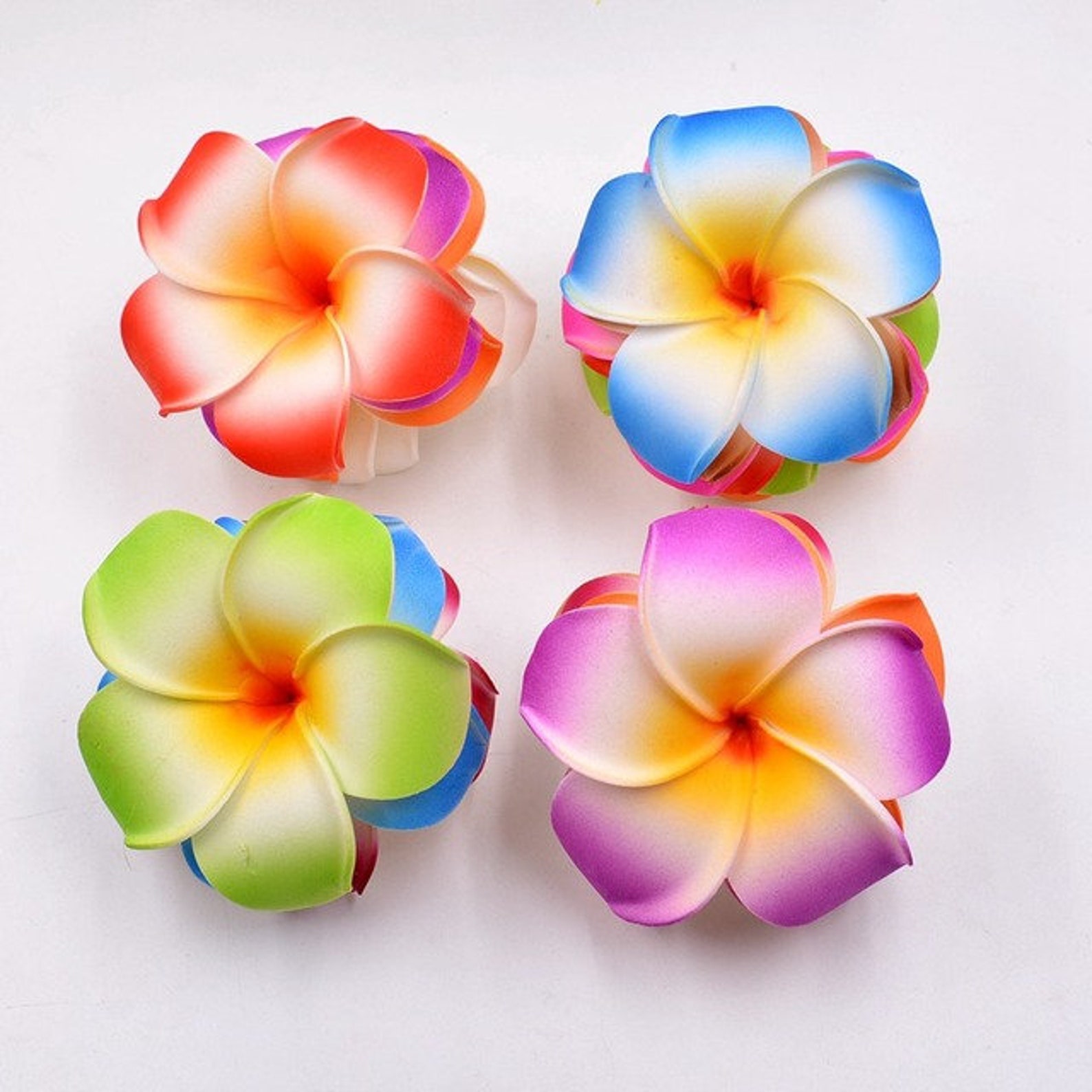 10pcs 4/9cm Foam Hawaii Beach Flowers For Wedding Party Etsy