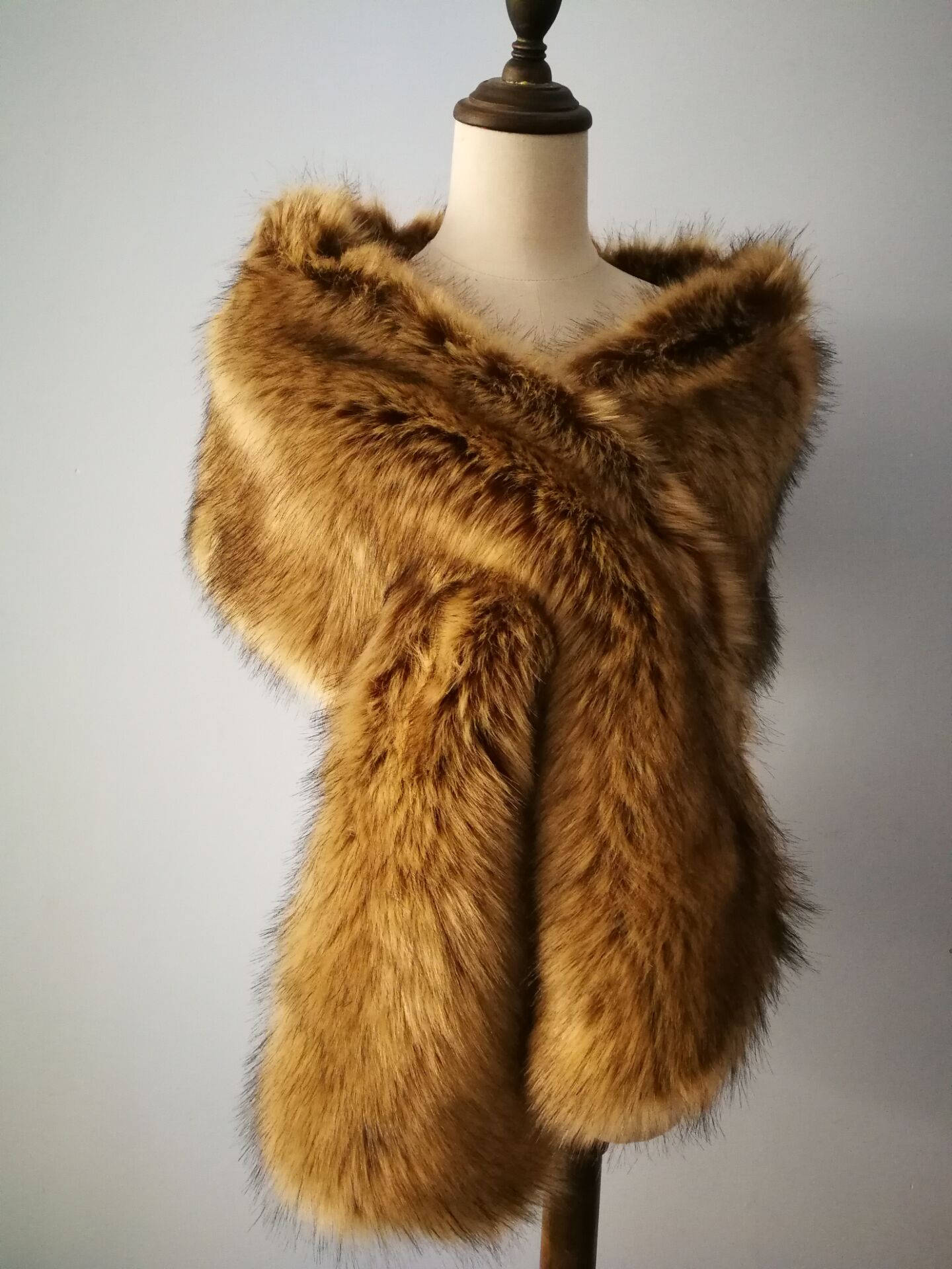 large fur shawl