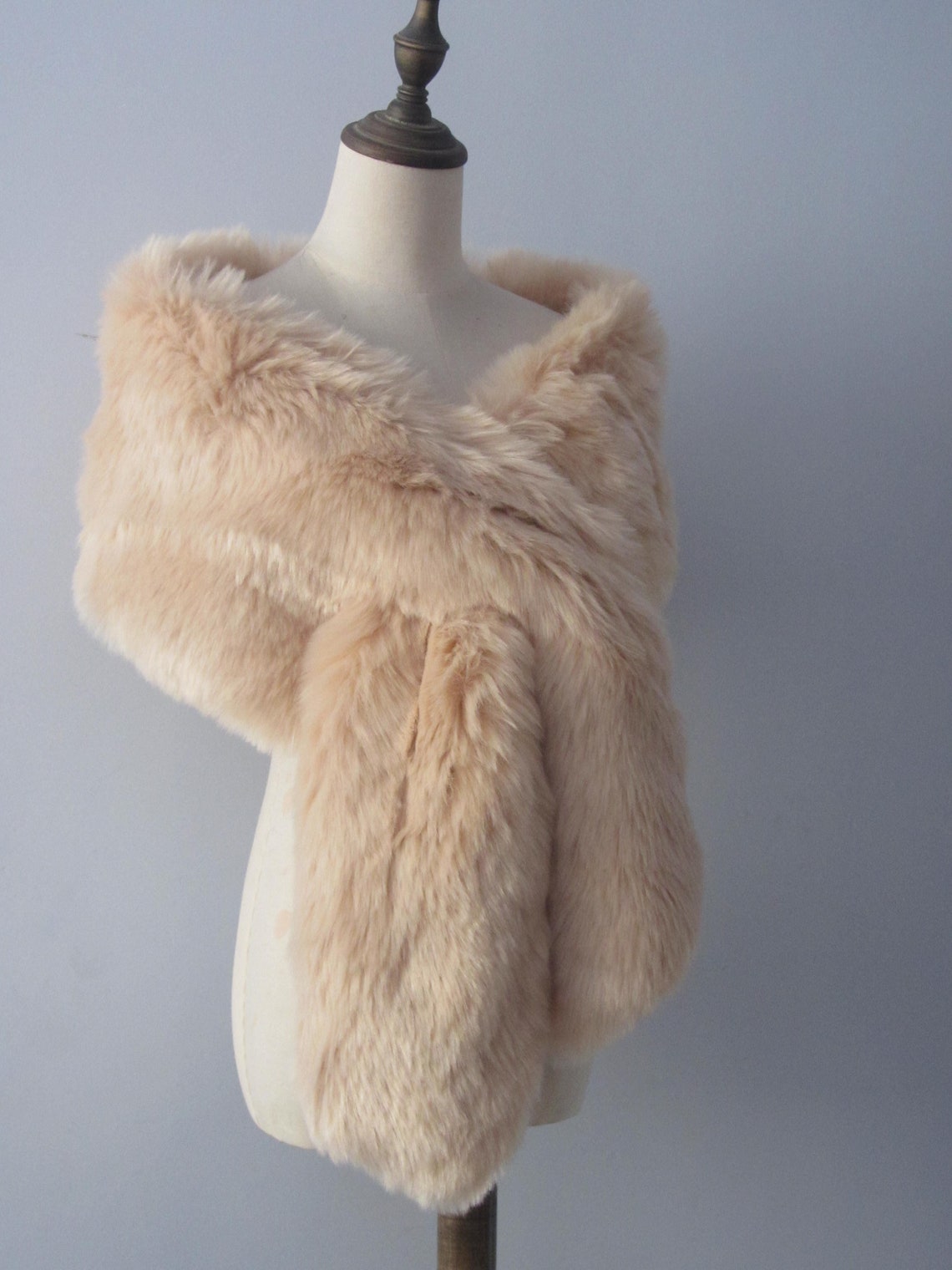 large faux fur shawl