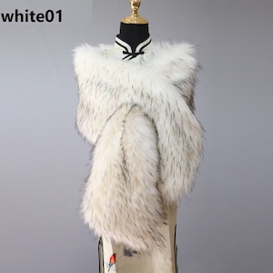 ivory style faux fur bridal shawl wrap,faux fur shawl wedding,faux fur shawl ivory