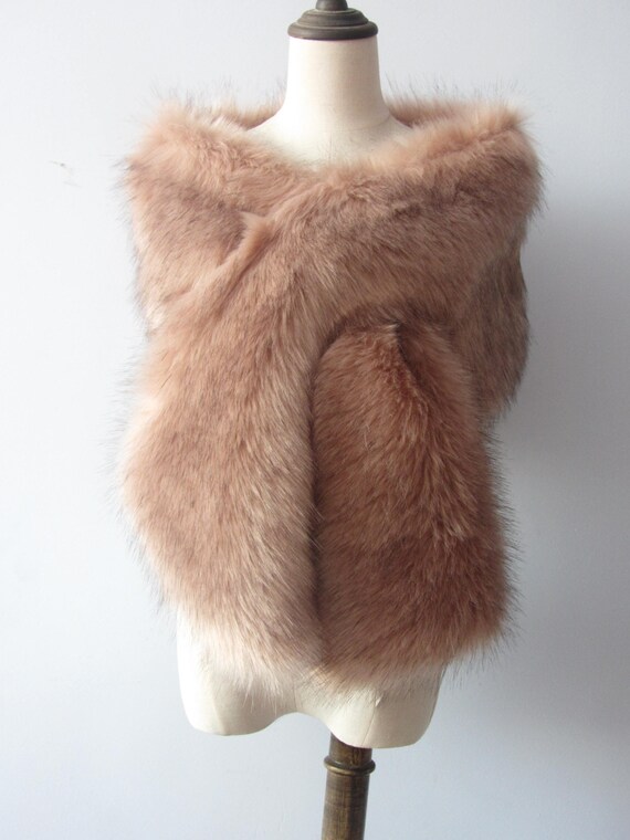 etsy faux fur wrap