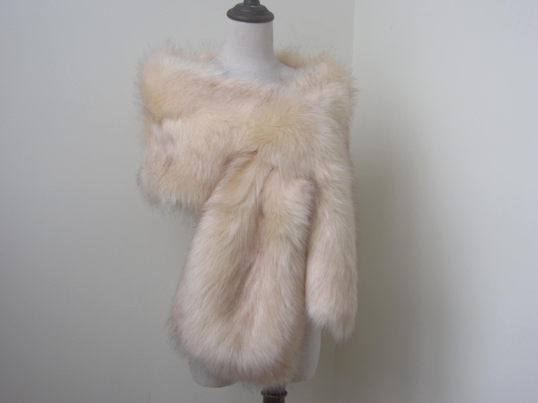 oversized fur shawl