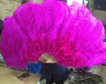 Burlesque fans,Dance Feather Fans,,ostrich feather fans,SIZE:32inchX18inch ,wedding bridal feather hand fans for bridesmaids