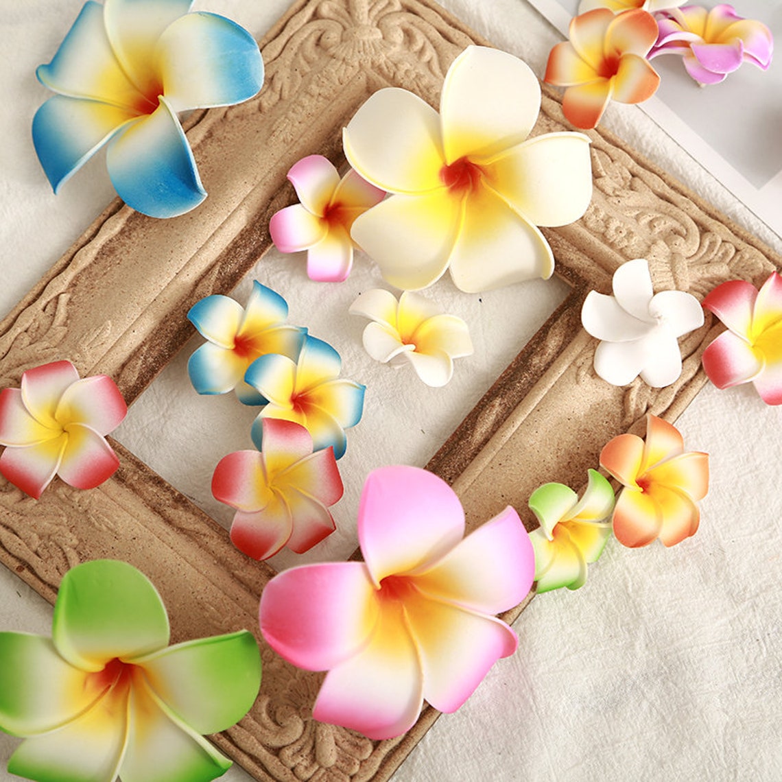 10pcs 4/9cm Foam Hawaii Beach Flowers for Wedding Party Etsy