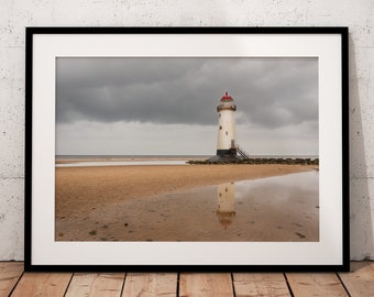 Lighthouse - Talacre Lighthouse on the Point of Ayr near Holywell North Wales | Photograph | Print