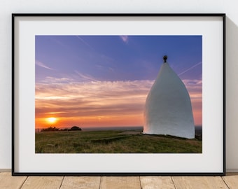 White Nancy Sunset Photograph: Cheshire Landscape Art